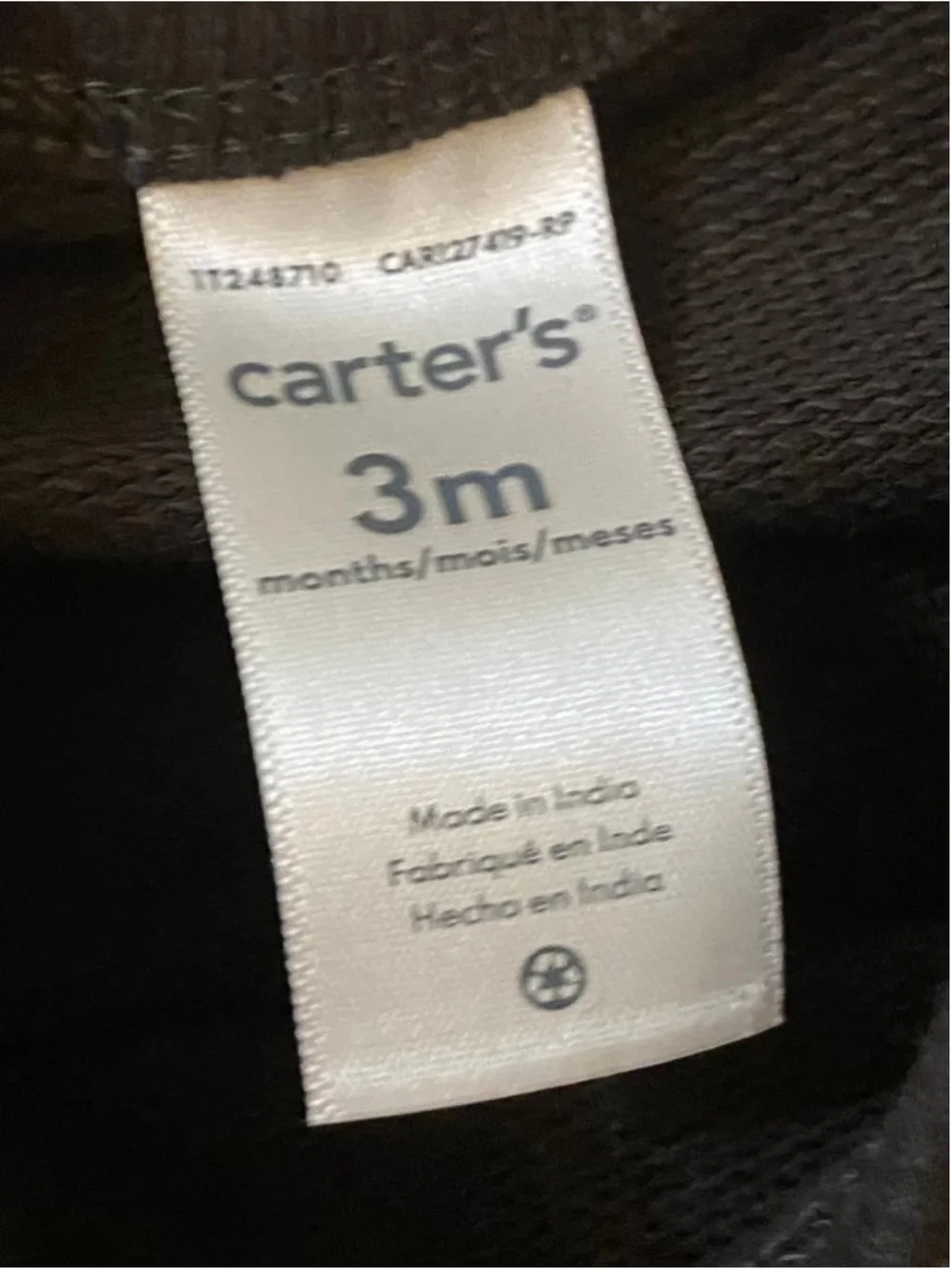 Baby Carter's Skeleton Bodysuit 3 Months NWT